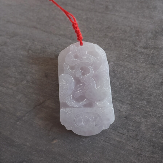 Phoenix Lavender Jade Carving