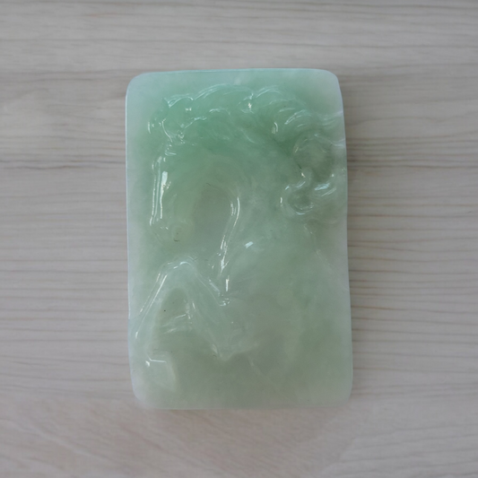 Horse jade carving pendant